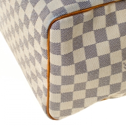 Pre Owned Louis Vuitton Damier Azur Canvas Speedy 30 Bag