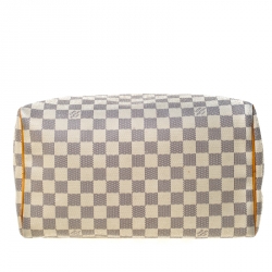 Pre Owned Louis Vuitton Damier Azur Canvas Speedy 30 Bag