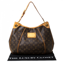 مملوكة مسبقًا حقيبة كتف لوي فيتون غاليريا كانفاس مونوغرامي PM