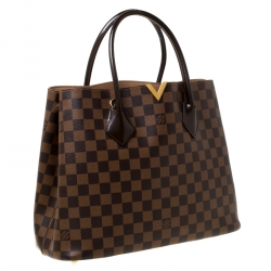 Pre Owned Louis Vuitton Damier Ebene Canvas Kensington V Bag
