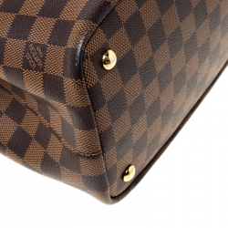 Pre Owned Louis Vuitton Damier Ebene Canvas Kensington V Bag