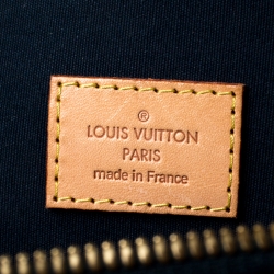 Pre Owned Louis Vuitton Blue Nuit Monogram Vernis Alma GM Bag