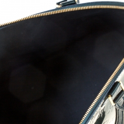 Pre Owned Louis Vuitton Blue Nuit Monogram Vernis Alma GM Bag