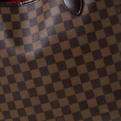 Pre Owned Louis Vuitton Damier Ebene Canvas Neverfull MM Bag