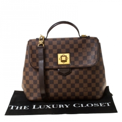 Pre Owned Louis Vuitton Damier Ebene Canvas Bergamo MM Bag