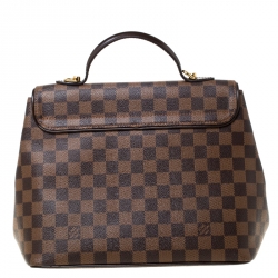 Pre Owned Louis Vuitton Damier Ebene Canvas Bergamo MM Bag