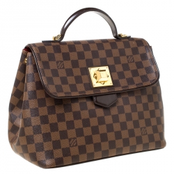Pre Owned Louis Vuitton Damier Ebene Canvas Bergamo MM Bag