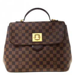 Pre Owned Louis Vuitton Damier Ebene Canvas Bergamo MM Bag