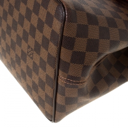 Pre Owned Louis Vuitton Damier Ebene Canvas Bergamo MM Bag