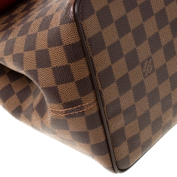 Pre Owned Louis Vuitton Damier Ebene Canvas Bergamo MM Bag