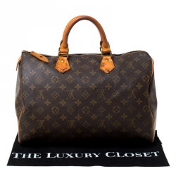 Pre Owned Louis Vuitton Monogram Canvas Speedy 35