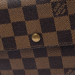 مملوكة مسبقًا Louis Vuitton Damier Ebene Canvas Tri Fold Wallet