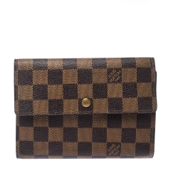 LV Louis Vuitton Damier style men's wallet checker pattern