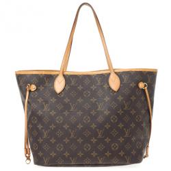 Pre Owned Louis Vuitton Monogram Neverfull MM