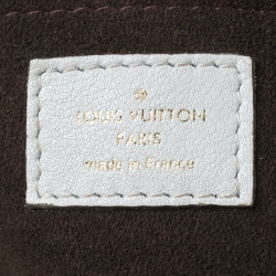 Pre Owned Louis Vuitton White  Monogram Mahina Solar PM Bag        