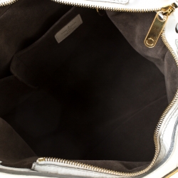 Pre Owned Louis Vuitton White  Monogram Mahina Solar PM Bag        