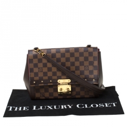 Pre Owned Louis Vuitton Damier Ebene Canvas Venice Bag 