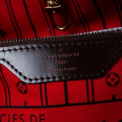 Louis Vuitton Damier Ebene Canvas Neverfull GM Bag
