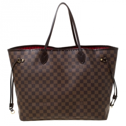 Louis Vuitton Damier Ebene Canvas Neverfull GM Bag