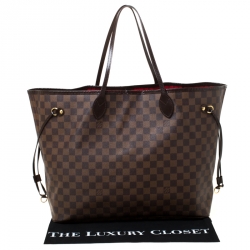 Louis Vuitton Damier Ebene Canvas Neverfull GM Bag