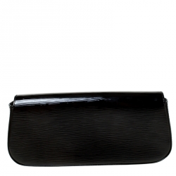 Pre Owned حقيبة كلتش لوي فيتون سوب جلد أيبي أليكتريك سوداء