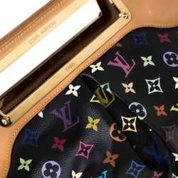 Pre Owned حقيبة لوي فيتون جودي كانفاس مونوغرامي متعددة الألوان سوداء GM