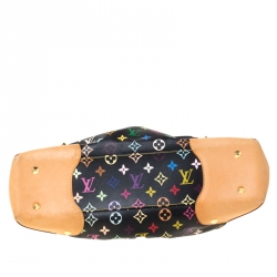 Pre Owned حقيبة لوي فيتون جودي كانفاس مونوغرامي متعددة الألوان سوداء GM