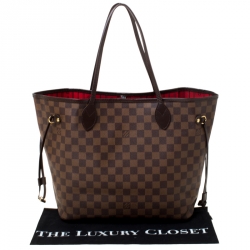 Louis Vuitton Damier Ebene Canvas Neverfull MM Bag
