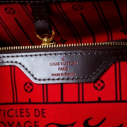 Louis Vuitton Damier Ebene Canvas Neverfull MM Bag
