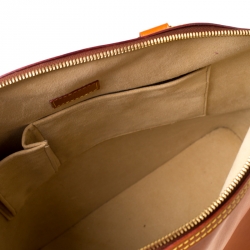 Pre Owned Louis Vuitton Caramel Nomade Leather Lockit Vertical Bag