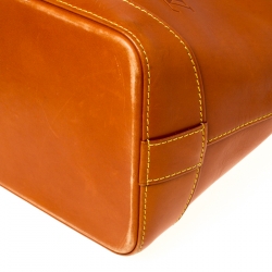 Pre Owned Louis Vuitton Caramel Nomade Leather Lockit Vertical Bag