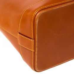 Pre Owned Louis Vuitton Caramel Nomade Leather Lockit Vertical Bag