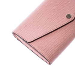Louis Vuitton Rose Nacre Epi Leather Sarah Wallet