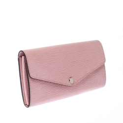 Louis Vuitton Rose Nacre Epi Leather Sarah Wallet