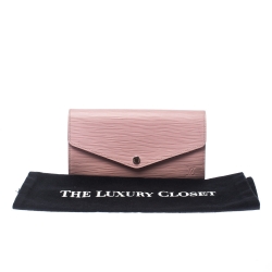 Louis Vuitton Rose Nacre Epi Leather Sarah Wallet