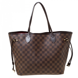 Louis Vuitton Damier Ebene Canvas Neverfull MM Bag