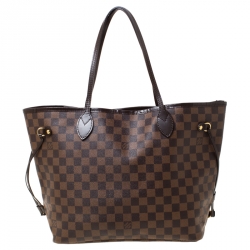 Louis Vuitton Damier Ebene Canvas Neverfull MM Bag