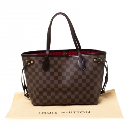Louis Vuitton Damier Ebene Canvas Neverfull PM Bag