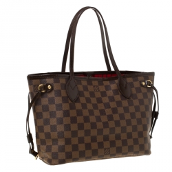 Louis Vuitton Damier Ebene Canvas Neverfull PM Bag