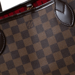 Louis Vuitton Damier Ebene Canvas Neverfull PM Bag