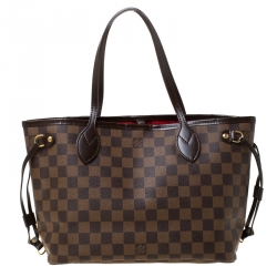 Louis Vuitton Damier Ebene Canvas Neverfull PM Bag