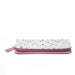 Louis Vuitton White Monogram Multicolore Insolite Wallet