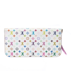 Louis Vuitton White Monogram Multicolore Insolite Wallet