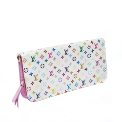 Louis Vuitton White Monogram Multicolore Insolite Wallet