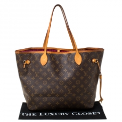 Louis Vuitton Monogram Canvas Neverfull MM Bag