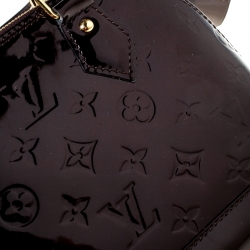 Pre Owned Louis Vuitton Amarante Monogram Vernis Alma BB Bag