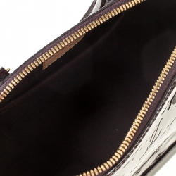 Pre Owned Louis Vuitton Amarante Monogram Vernis Alma BB Bag