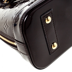 Pre Owned Louis Vuitton Amarante Monogram Vernis Alma BB Bag
