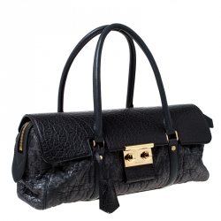 Pre Owned Louis Vuitton Navy Blue Gris Monogram Limited Edition Volupte Beaute Bag