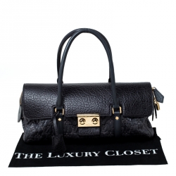 Pre Owned Louis Vuitton Navy Blue Gris Monogram Limited Edition Volupte Beaute Bag